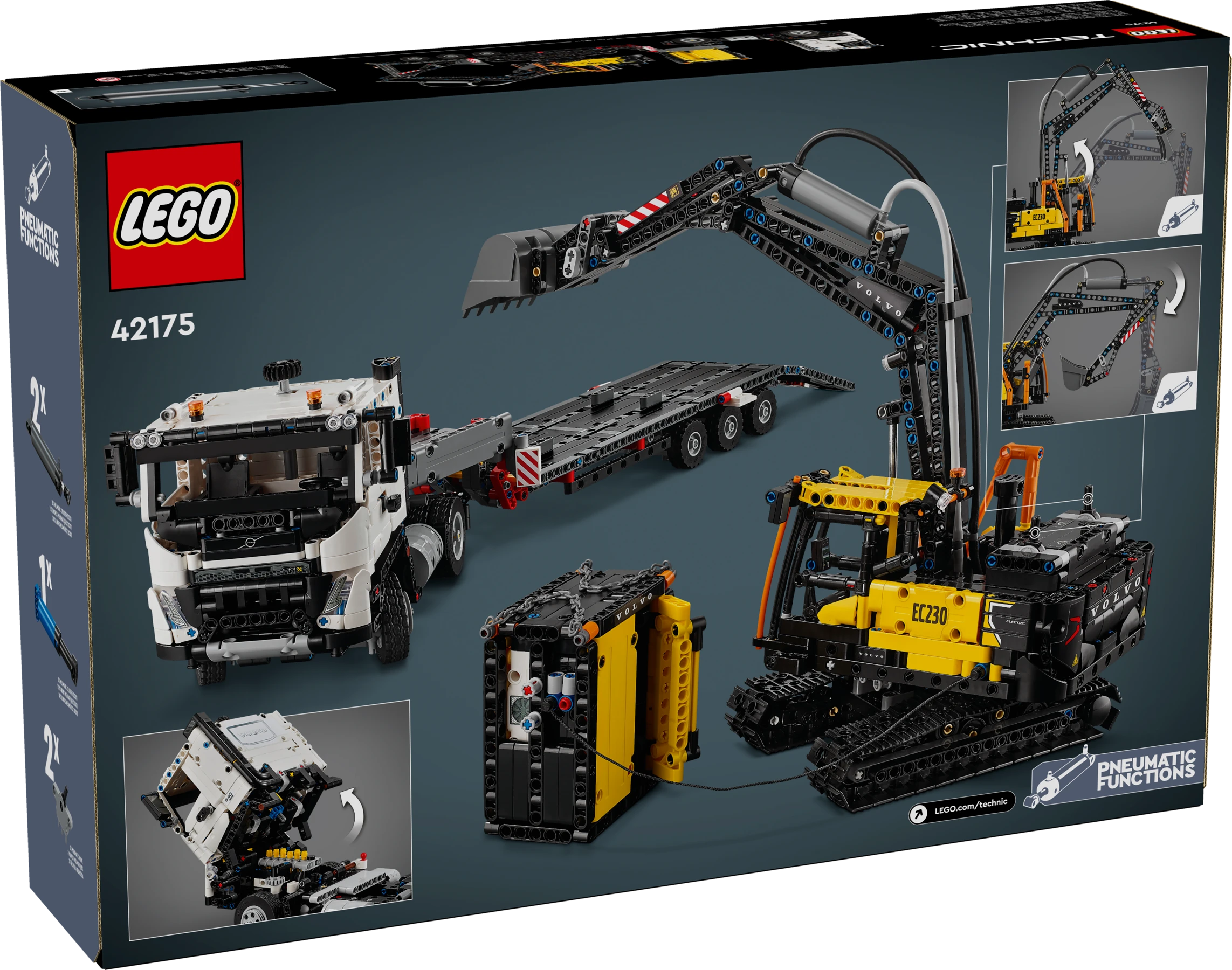 LEGO Volvo FMX Truck & EC230 Electric Excavator 42175 Box5 V39