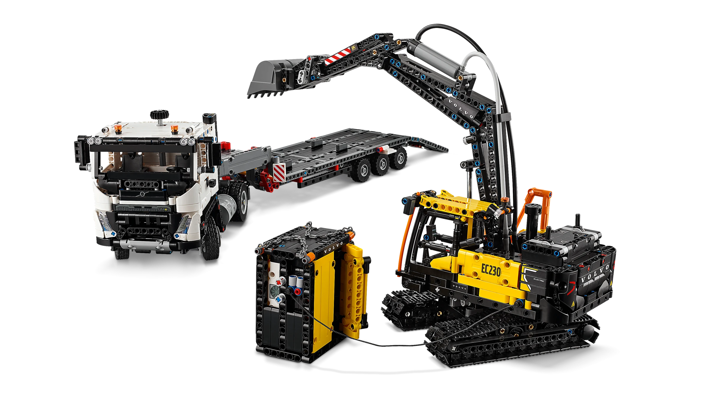 LEGO Volvo FMX Truck & EC230 Electric Excavator 42175 W E B S E C03 N O B G
